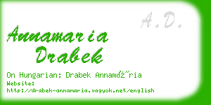 annamaria drabek business card